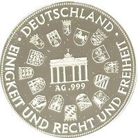 Deutschland Medaille 2001 - „Deutsche Tierwelt“ Reh - Silber PP