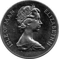 Isle of Man 1 Crown 1978 - 25. Jahrestag der Krönung von Königin Elisabeth II. "Wanderfalken" - Ku-Ni