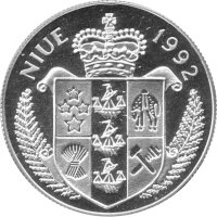 Niue 5 Dollars 1992 - Gefährdete Wildtiere "Jaguar" - Silber PP