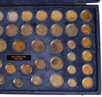Vatikan Sammlung mit 2 Euro 2008 "Paulusjahr" und 50 weiteren Liremünzen 1942-2001