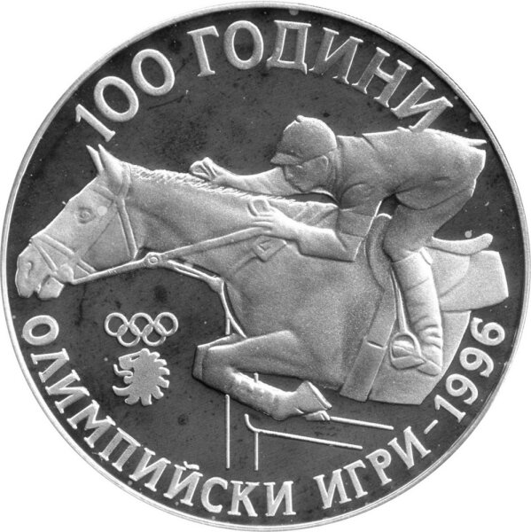 Bulgarien 1.000 Leva 1995 - 100 Jahre Olympische Spiele - Silber PP