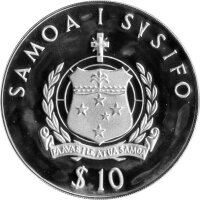 Samoa 10 Tala 1981 - Hochzeit von Prinz Charles und Lady Diana - Silber PP