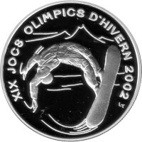 Andorra 10 Diners 2002 - XIX. Olympische Winterspiele 2002 in Salt Lake City - Silber PP