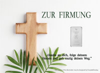 Geschenkbarren - 1 Gramm Silberbarren - Firmung "das...