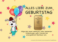 Geschenkbarren - 5 Gramm Goldbarren - Cartoon-Panda