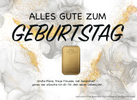 Geschenkbarren - 2,5 Gramm Goldbarren - Glitter