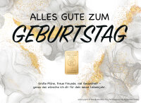 Geschenkbarren - 1 Gramm Goldbarren - Glitter
