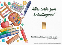 Geschenkbarren - 0,1555 Gramm Goldbarren 1/200 oz -...