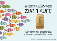 Geschenkbarren - 5 Gramm Goldbarren - Fisch
