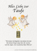 Geschenkbarren - 0,5 Gramm Goldbarren - Engelpärchen