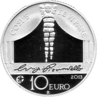 Italien 10 Euro 2013 - Luigi Pirandello - Silber PP
