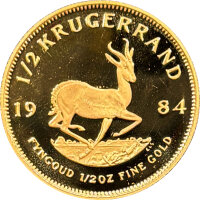 Südafrika Krügerrand 1984 1/2 oz Gold -...