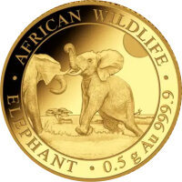 Somalia Elefant 2024 0,5 Gramm Gold