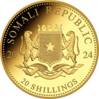 Somalia Elefant 2024 0,5 Gramm Gold