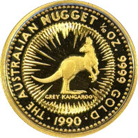 Australien Känguru 1990 1/10 oz Gold - Polierte Platte