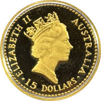Australien Känguru 1990 1/10 oz Gold - Polierte Platte