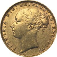 UK 1 Pfund Sovereign div. Gold Victoria - Jugend | Wappen