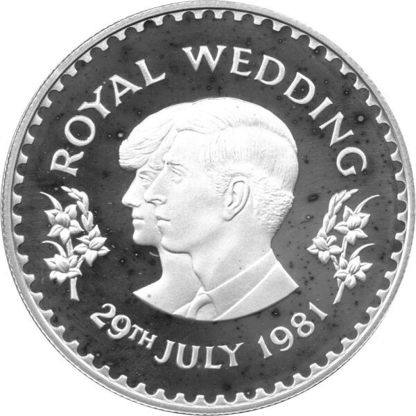 Lesotho 30 Maloti 1981 - Hochzeit von Prinz Charles und Lady Diana - Silber PP