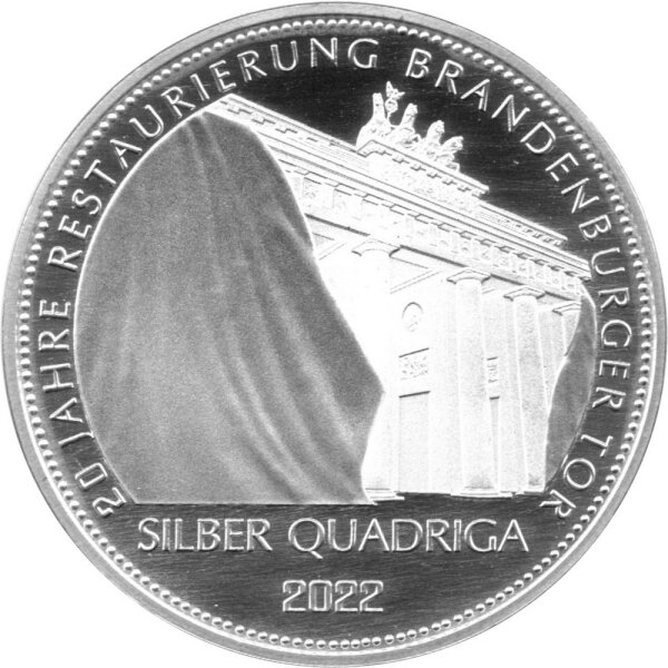 Round Deutschland Quadriga 2022  1 oz Silber