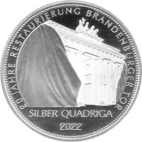 Round Deutschland Quadriga 2022  1 oz Silber