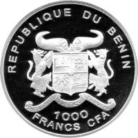 Benin 1.000 Francs 2002 - Klaus Störtebeker - Silber PP