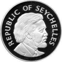 Seychellen 25 Rupees 1977 - 25. Jahrestag - Thronbesteigung von Königin Elisabeth II. - 925/1000 Silber PP