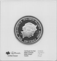 Solomon Islands 4 Dollars 2018 - Lady Liberty - 1,5 oz Silber PP