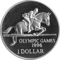 Bermuda 1 Dollar 1996 - XXVI. Olympische Sommerspiele 1996 in Atlanta - Silber PP