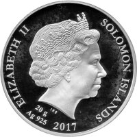 Solomon Islands 5 Dollars 2017 - XXIII. Olympische Winterspiele 2018  in Pyeongchang - Silber PP