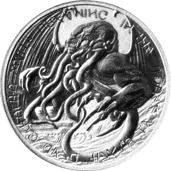 Tokelau 2 Dollars 2021 - Cthulhu - 1 oz Silber