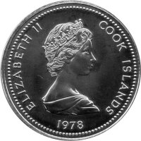 Cook Islands 10 Dollars 1978 - 25. Jahrestag der Krönung von Königin Elisabeth II. - Silber