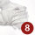 Münzhandschuhe weiß - Baumwolle Größe 8