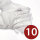 Münzhandschuhe weiß - Baumwolle Größe 10