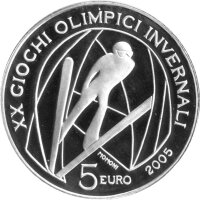 Italien 5 Euro 2005 - XX. Olympische Winterspiele 2006 in...