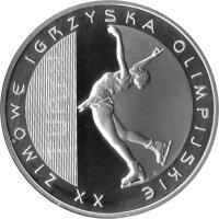 Polen 10 Zlotych 2006 - XX. Olympische Winterspiele 2006 in Turin "Eiskunstlauf" - Silber PP