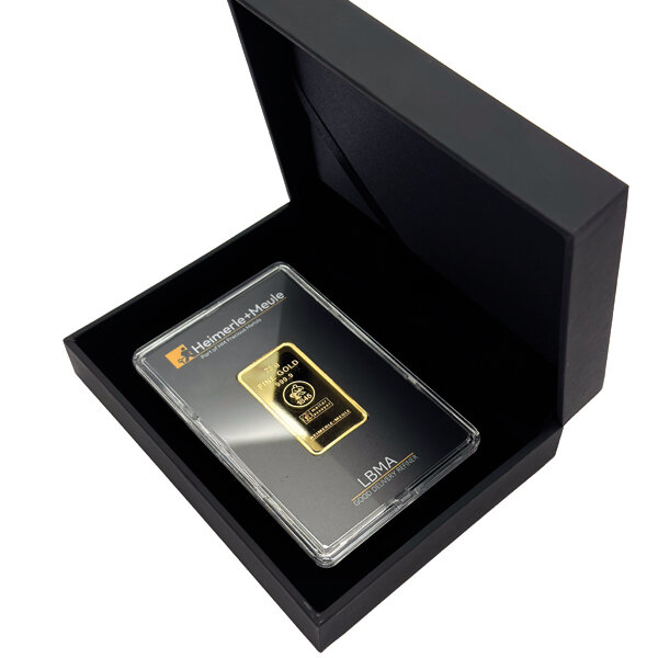 Universaletui NUMMUS DUO schwarz für Goldbarren