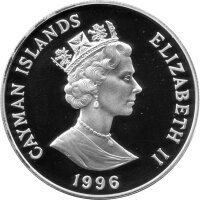 Cayman Inseln 1 Dollar 1996 - XXVI. Olympische Sommerspiele 1996 in Atlanta "Segeln" - Silber PP