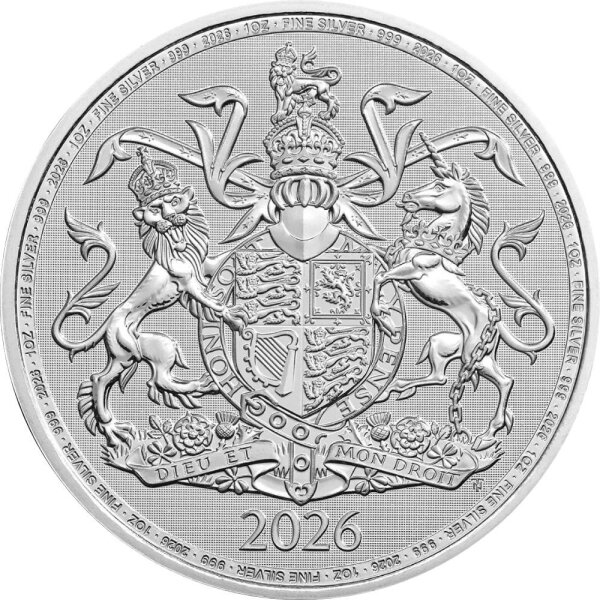 UK Royal Arms 2026 1 oz Silber