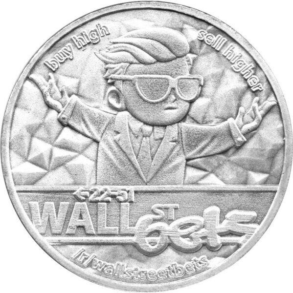 Round Wallstreetbets 2021 - 1 oz Silber