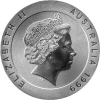 Australien 10 Dollars 1999 - Snowy Mountains Schema "Tunnel" - Silber