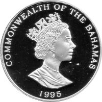 Bahamas 2 Dollars 1995 - XXVI. Olympische Sommerspiele 1996 in Atlanta "Segeln" - Silber PP