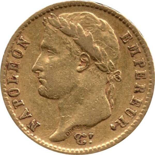 Frankreich 20 Francs div. (1809-1814) - Napoleon I. - Gold