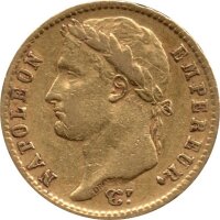 Frankreich 20 Francs div. (1809-1814) - Napoleon I. - Gold
