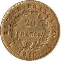 Frankreich 20 Francs div. (1809-1814) - Napoleon I. - Gold