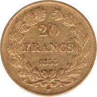 Frankreich 20 Francs div. (1832-1848) - Ludwig Philipp I. - Gold