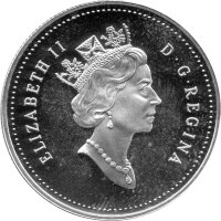 Kanada 50 Cents 1995 - Vögel Kanadas "Schreikranich" - Silber PP
