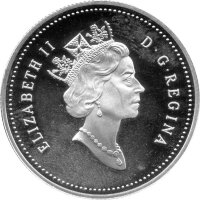 Kanada 50 Cents 1995 - Vögel Kanadas "Schneehühner" - Silber PP