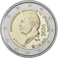 Luxemburg 2 Euro 2026 "Großherzog Guillaume"
