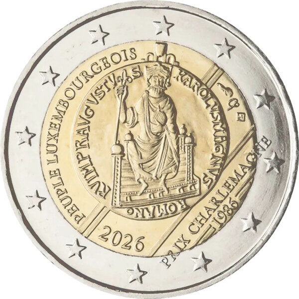 Luxemburg 2 Euro 2026 "Karlspreis"
