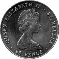 Saint Helena 25 Pence 1981 - Hochzeit von Prinz Charles und Lady Diana - Ku-Ni